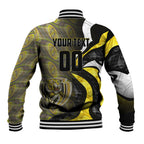 Personalised Richmond Tigers Baseball Jacket Trippy Psychedelic Abstract Art Mascot Football Fans