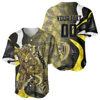 Personalised Richmond Tigers Baseball Jersey Trippy Psychedelic Abstract Art Mascot Football Fans