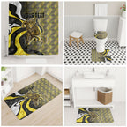 Personalised Richmond Tigers Bathroom Set Trippy Psychedelic Abstract Art Mascot Football Fans