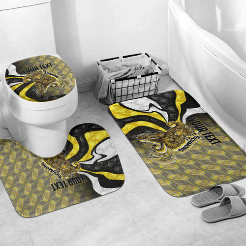 Personalised Richmond Tigers Bathroom Set Trippy Psychedelic Abstract Art Mascot Football Fans