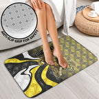 Personalised Richmond Tigers Bathroom Set Trippy Psychedelic Abstract Art Mascot Football Fans