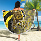 Personalised Richmond Tigers Beach Blanket Trippy Psychedelic Abstract Art Mascot Football Fans