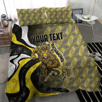 Personalised Richmond Tigers Bedding Set Trippy Psychedelic Abstract Art Mascot Football Fans