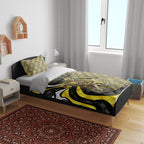 Personalised Richmond Tigers Bedding Set Trippy Psychedelic Abstract Art Mascot Football Fans