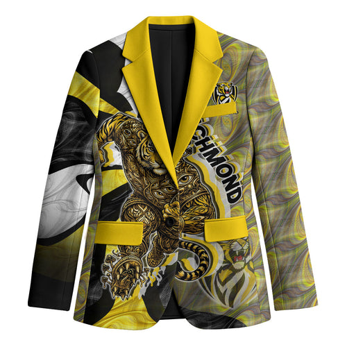 Personalised Richmond Tigers Blazer Trippy Psychedelic Abstract Art Mascot Football Fans