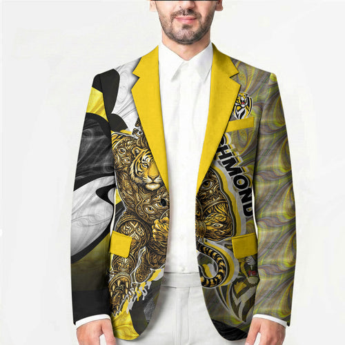 Personalised Richmond Tigers Blazer Trippy Psychedelic Abstract Art Mascot Football Fans