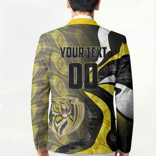 Personalised Richmond Tigers Blazer Trippy Psychedelic Abstract Art Mascot Football Fans