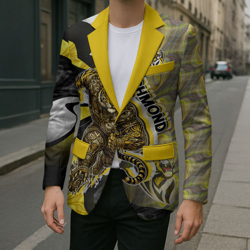 Personalised Richmond Tigers Blazer Trippy Psychedelic Abstract Art Mascot Football Fans