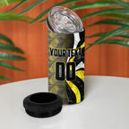 Personalised Richmond Tigers 4 in 1 Can Cooler Tumbler Trippy Psychedelic Abstract Art Mascot Football Fans