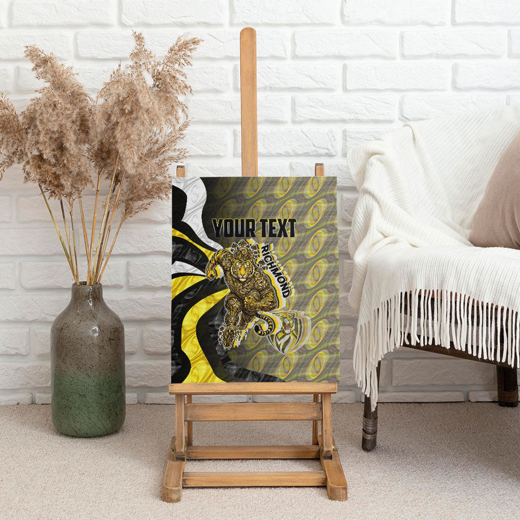 Personalised Richmond Tigers Canvas Wall Art Trippy Psychedelic Abstract Art Mascot Football Fans
