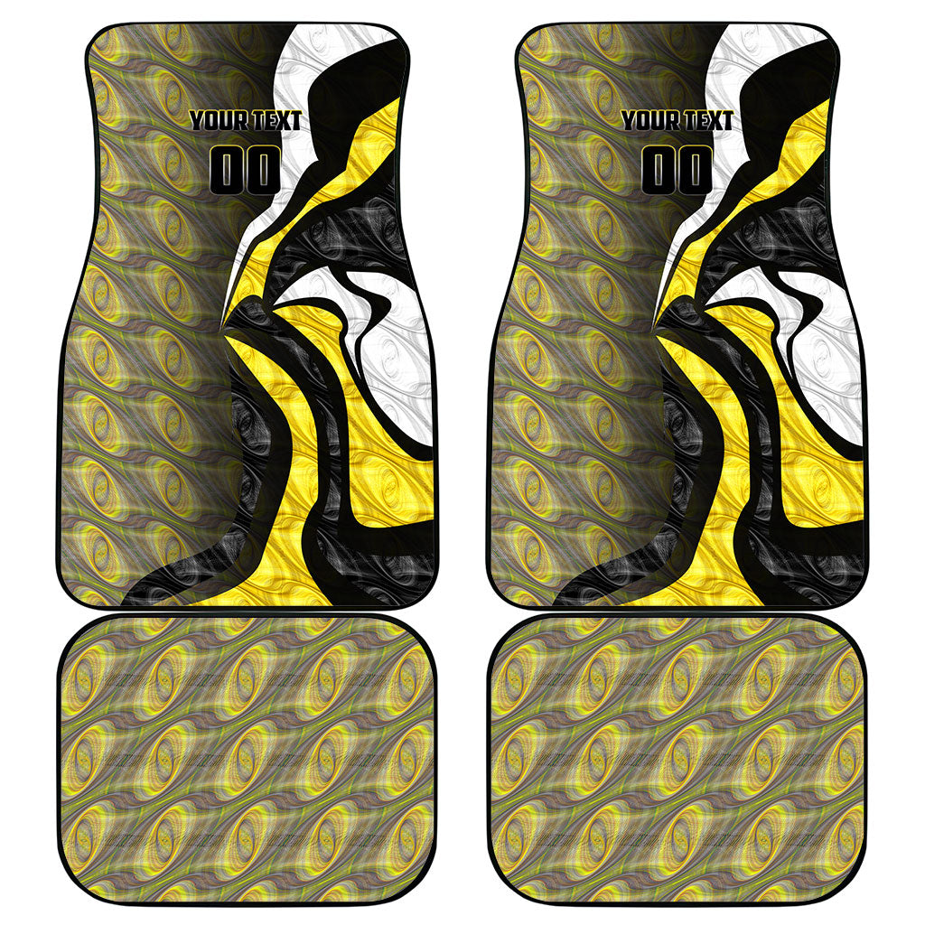 Personalised Richmond Tigers Car Mats Trippy Psychedelic Abstract Art Mascot Football Fans