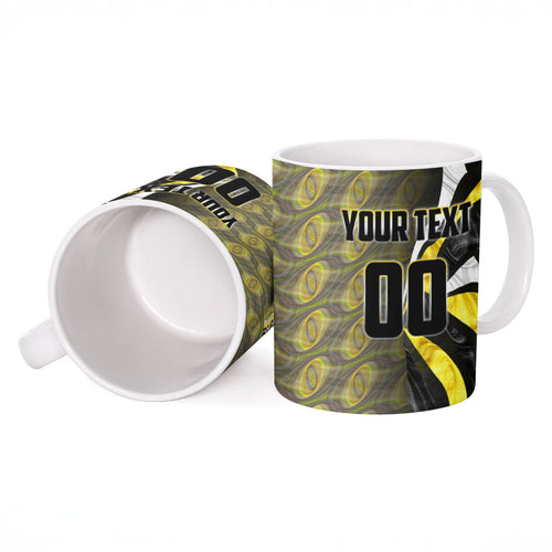 Personalised Richmond Tigers Ceramic Mug Trippy Psychedelic Abstract Art Mascot Football Fans