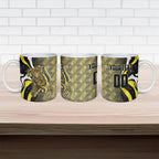 Personalised Richmond Tigers Ceramic Mug Trippy Psychedelic Abstract Art Mascot Football Fans