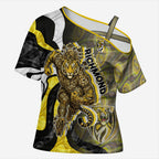 Personalised Richmond Tigers Cross Shoulder Shirt Trippy Psychedelic Abstract Art Mascot Football Fans
