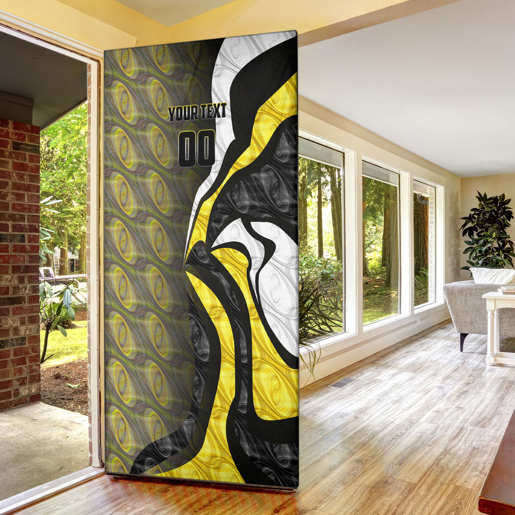 Personalised Richmond Tigers Door Cover Trippy Psychedelic Abstract Art Mascot Football Fans