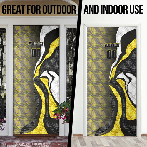 Personalised Richmond Tigers Door Cover Trippy Psychedelic Abstract Art Mascot Football Fans