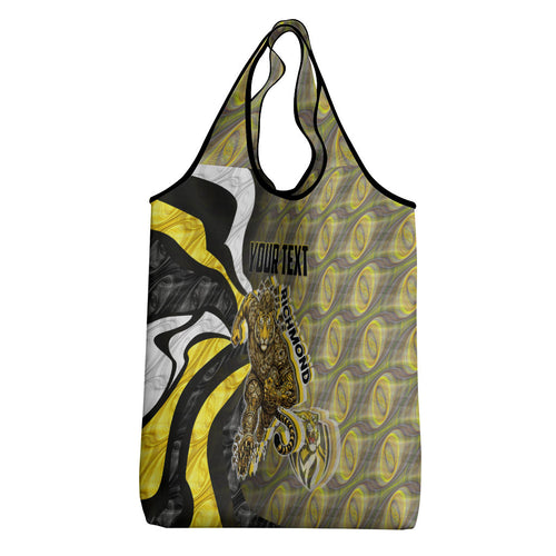 Personalised Richmond Tigers Grocery Bag Trippy Psychedelic Abstract Art Mascot Football Fans