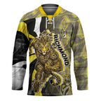 Personalised Richmond Tigers Hockey Jersey Trippy Psychedelic Abstract Art Mascot Football Fans