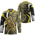 Personalised Richmond Tigers Hockey Jersey Trippy Psychedelic Abstract Art Mascot Football Fans