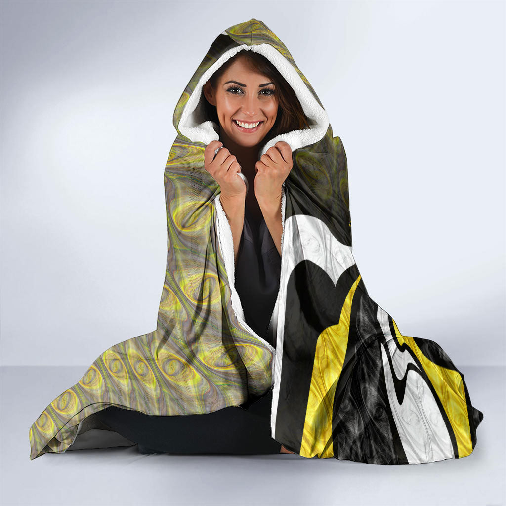 Personalised Richmond Tigers Hooded Blanket Trippy Psychedelic Abstract Art Mascot Football Fans