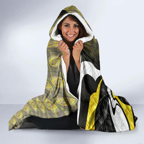 Personalised Richmond Tigers Hooded Blanket Trippy Psychedelic Abstract Art Mascot Football Fans