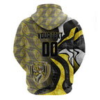 Personalised Richmond Tigers Hoodie Trippy Psychedelic Abstract Art Mascot Football Fans