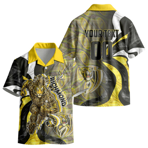 Personalised Richmond Tigers Kid Hawaiian Shirt Trippy Psychedelic Abstract Art Mascot Football Fans