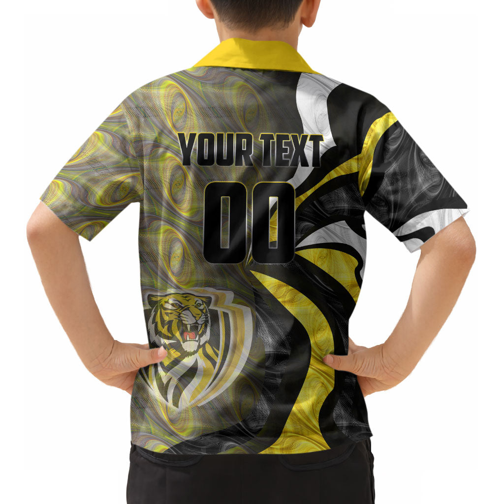 Personalised Richmond Tigers Kid Hawaiian Shirt Trippy Psychedelic Abstract Art Mascot Football Fans