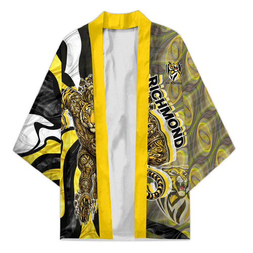 Personalised Richmond Tigers Kimono Trippy Psychedelic Abstract Art Mascot Football Fans