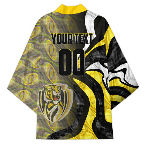 Personalised Richmond Tigers Kimono Trippy Psychedelic Abstract Art Mascot Football Fans