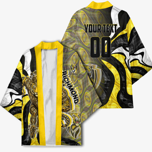 Personalised Richmond Tigers Kimono Trippy Psychedelic Abstract Art Mascot Football Fans