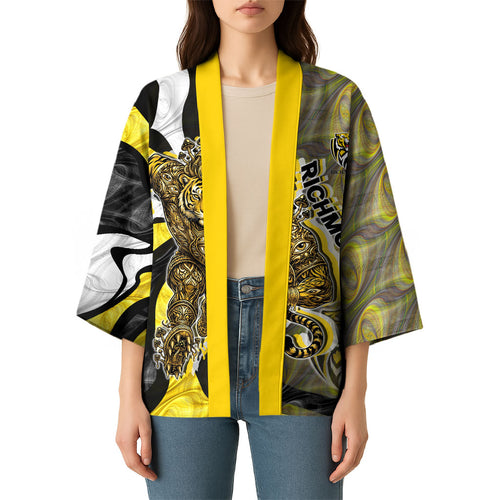 Personalised Richmond Tigers Kimono Trippy Psychedelic Abstract Art Mascot Football Fans