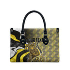 Personalised Richmond Tigers Leather Bag Trippy Psychedelic Abstract Art Mascot Football Fans