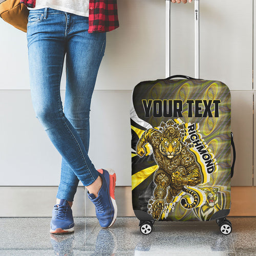 Personalised Richmond Tigers Luggage Cover Trippy Psychedelic Abstract Art Mascot Football Fans