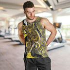 Personalised Richmond Tigers Men Tank Top Trippy Psychedelic Abstract Art Mascot Football Fans