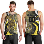 Personalised Richmond Tigers Men Tank Top Trippy Psychedelic Abstract Art Mascot Football Fans