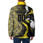 Personalised Richmond Tigers Padded Jacket Trippy Psychedelic Abstract Art Mascot Football Fans
