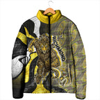 Personalised Richmond Tigers Padded Jacket Trippy Psychedelic Abstract Art Mascot Football Fans
