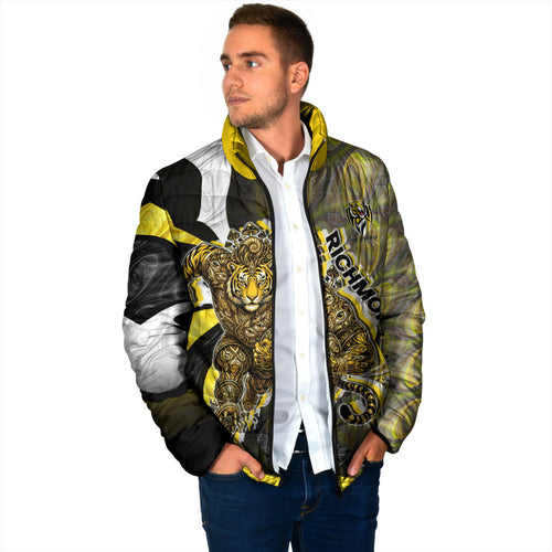 Personalised Richmond Tigers Padded Jacket Trippy Psychedelic Abstract Art Mascot Football Fans