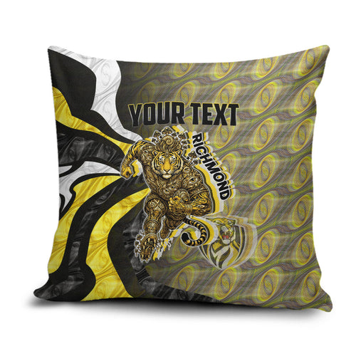 Personalised Richmond Tigers Pillow Cover Trippy Psychedelic Abstract Art Mascot Football Fans