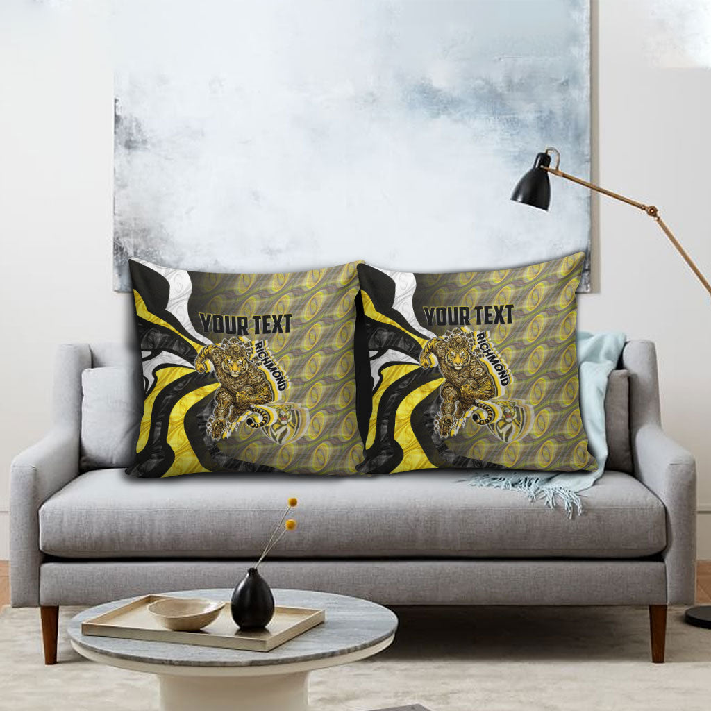 Personalised Richmond Tigers Pillow Cover Trippy Psychedelic Abstract Art Mascot Football Fans