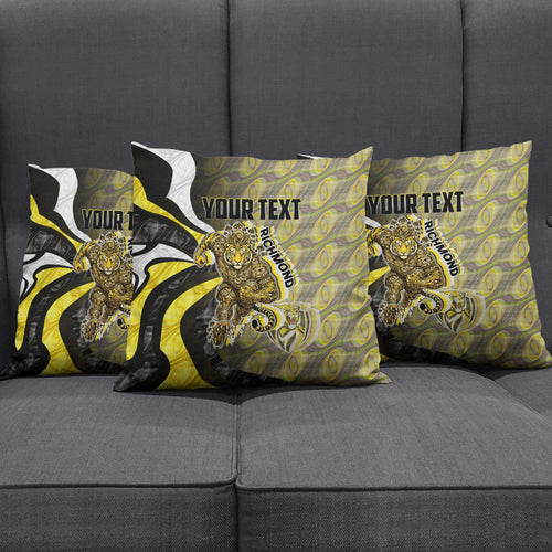 Personalised Richmond Tigers Pillow Cover Trippy Psychedelic Abstract Art Mascot Football Fans