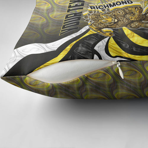 Personalised Richmond Tigers Pillow Cover Trippy Psychedelic Abstract Art Mascot Football Fans