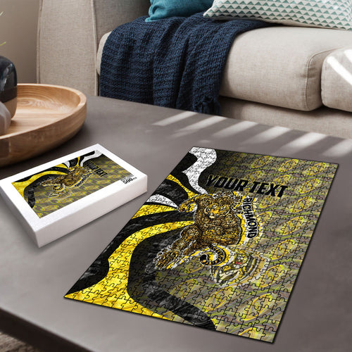 Personalised Richmond Tigers Puzzle Trippy Psychedelic Abstract Art Mascot Football Fans