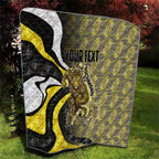 Personalised Richmond Tigers Quilt Trippy Psychedelic Abstract Art Mascot Football Fans
