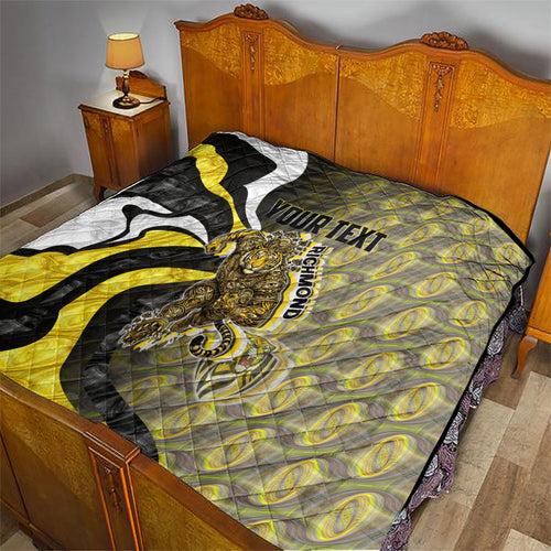 Personalised Richmond Tigers Quilt Trippy Psychedelic Abstract Art Mascot Football Fans