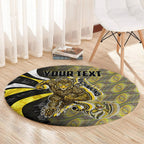 Personalised Richmond Tigers Round Carpet Trippy Psychedelic Abstract Art Mascot Football Fans