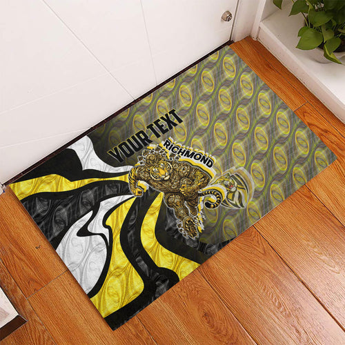 Personalised Richmond Tigers Rubber Doormat Trippy Psychedelic Abstract Art Mascot Football Fans
