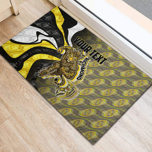 Personalised Richmond Tigers Rubber Doormat Trippy Psychedelic Abstract Art Mascot Football Fans