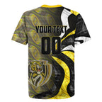 Personalised Richmond Tigers Rugby Jersey Trippy Psychedelic Abstract Art Mascot Football Fans